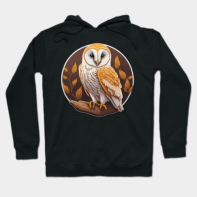 Barn Owl Portrait Hoodie by SpriteGuy95